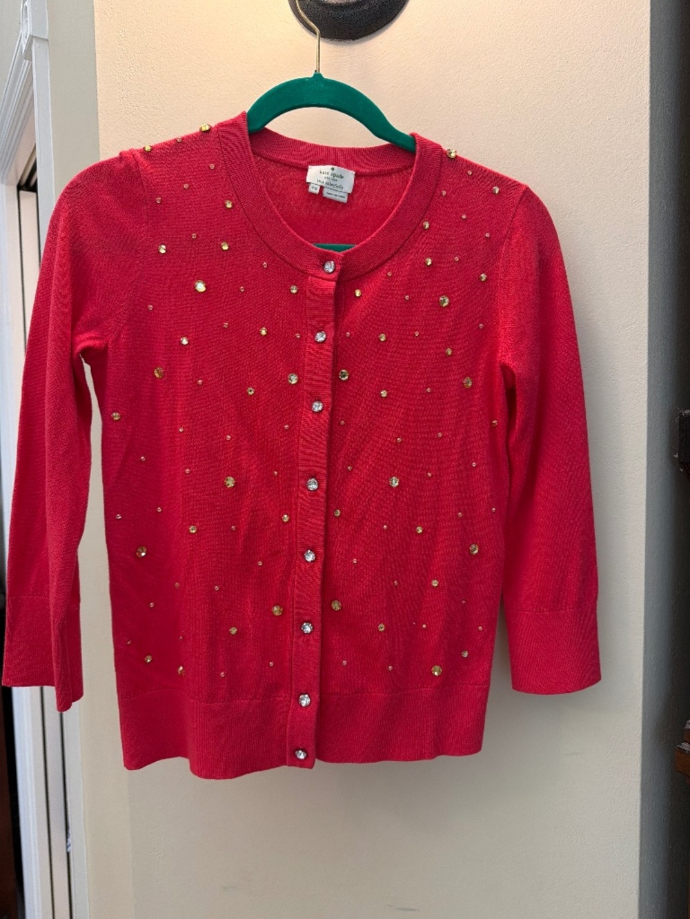 Kate spade jeweled cardigan